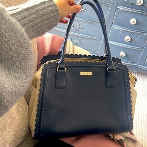 Kate Spade Navy and Cream Bag